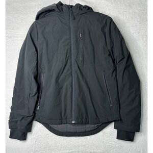 YPB Your Personal Best Abercrombie Jacket Mens XS Black Hooded Quilted Lining